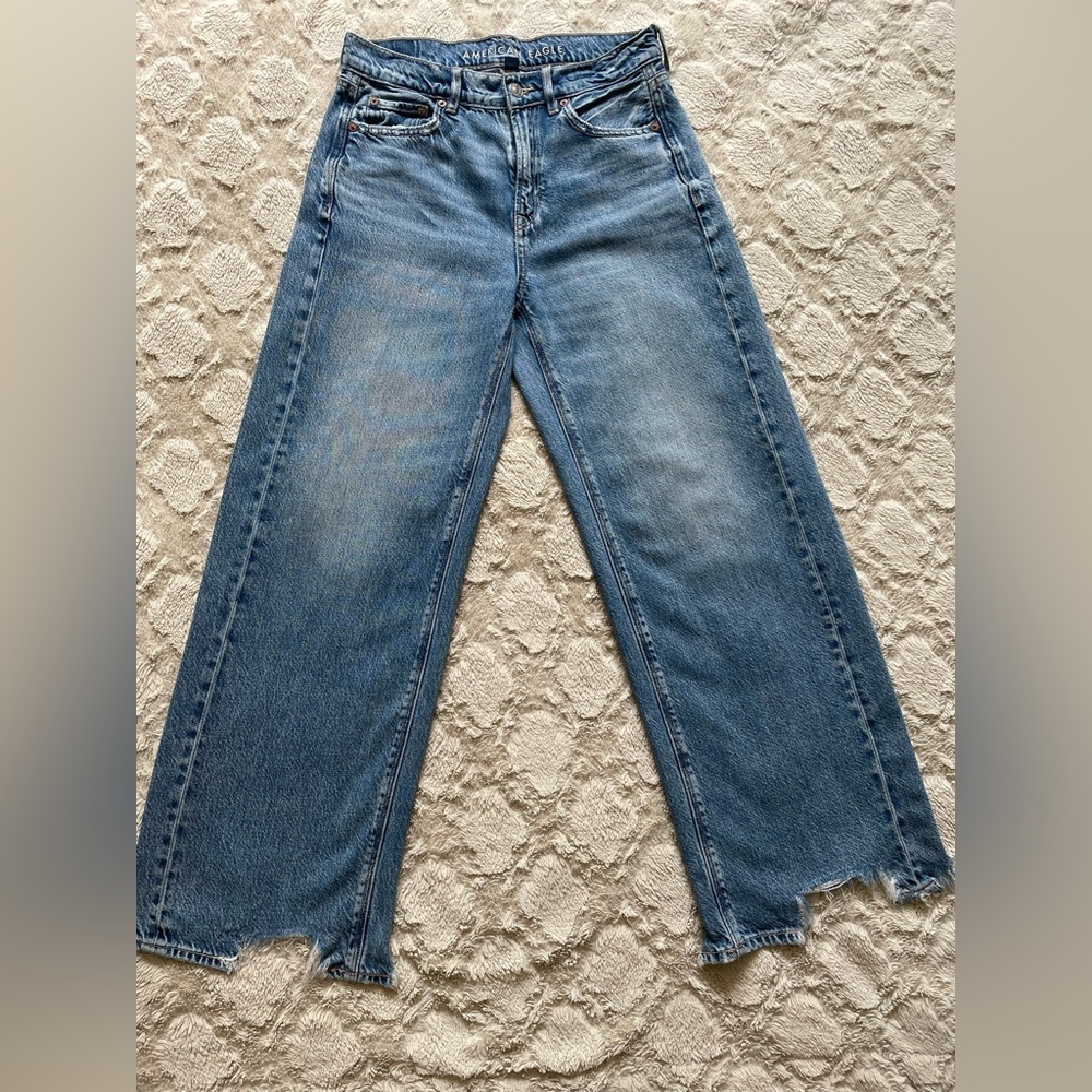 American Eagle Wide Leg High Rise, size 0/25 short.